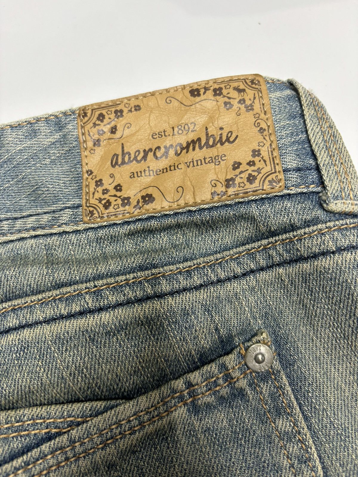 If Six Was Nine 🔥A&F FLARE JEANS RUSTY BOOTCUT DENIM JEANS Size 27" / US 4 / IT 40 - 11 Thumbnail