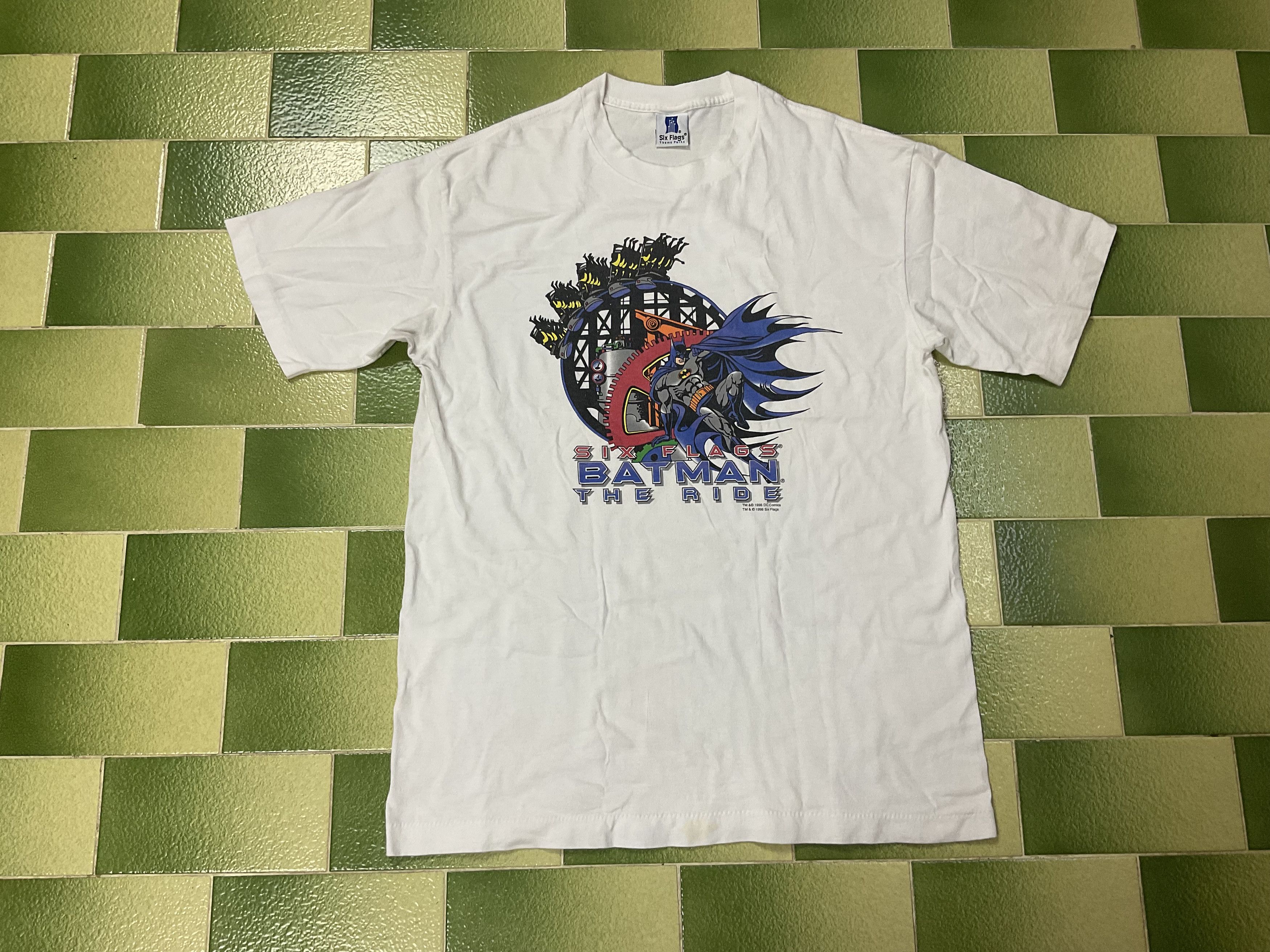 Marvel Comics Vintage 1996 DC Comics Six Flags Batman The Ride Tshirt Size US L / EU 52-54 / 3 - 1 Thumbnail