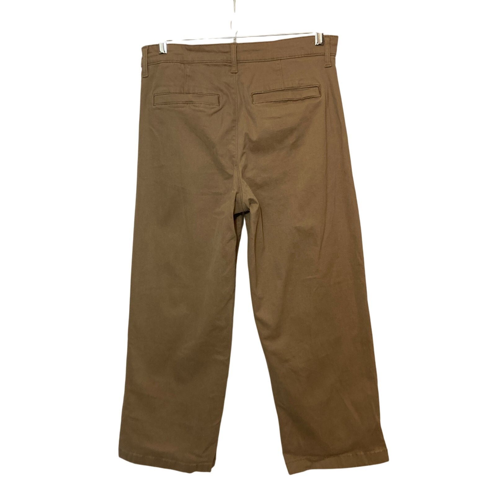 Other Ella Moss Tan Brown Cropped Wide Leg Crop High Rise Pants Size 28" / US 6 / IT 42 - 2 Thumbnail