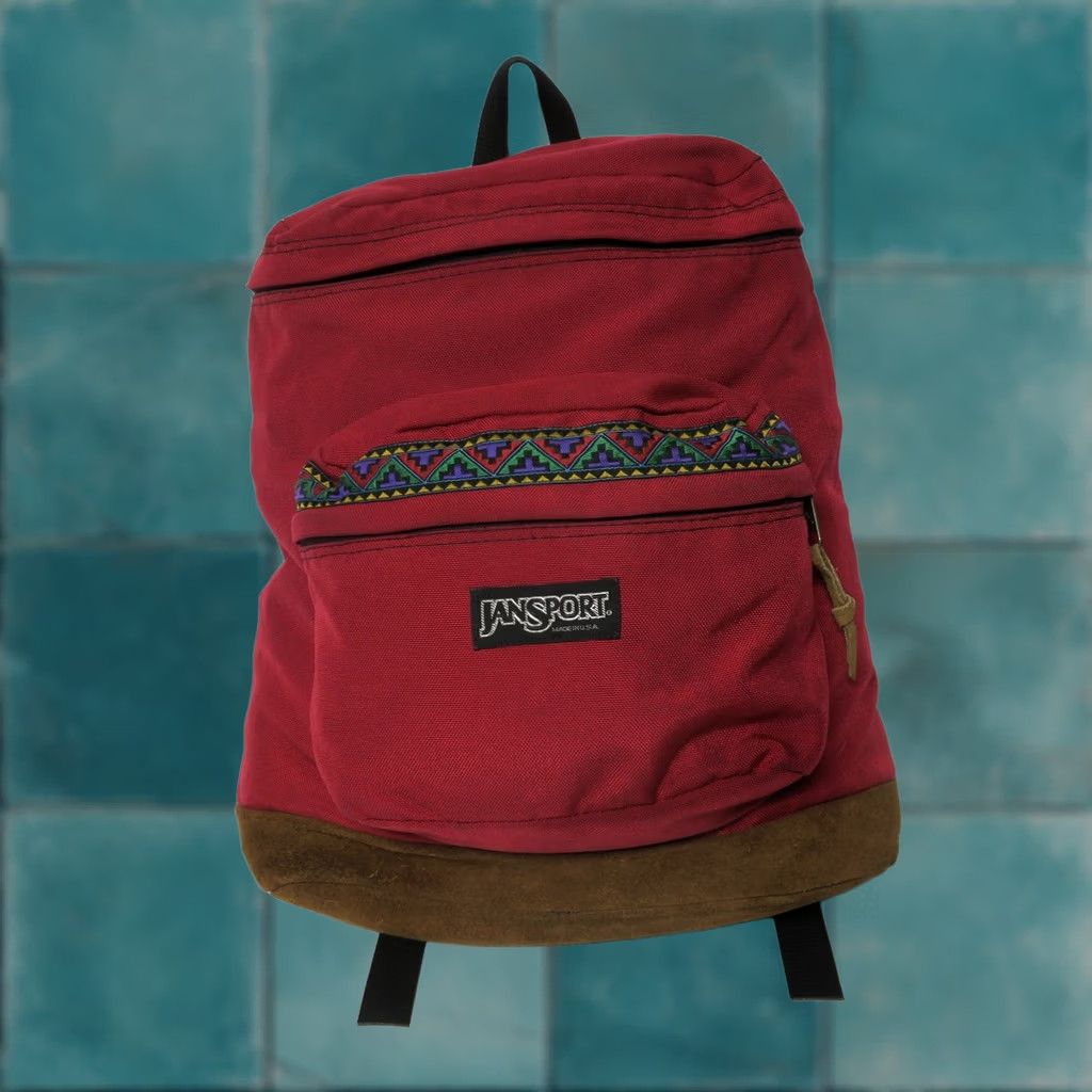1990s jansport backpack Vintage 90's Teal Made in USA  CobbleStore Vintage Vintage 90s Jansport Jansport Tire
