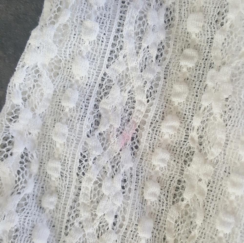 Designer Cream Babydoll Lush Vneck Mini Size S / US 4 / IT 40 - 3 Thumbnail