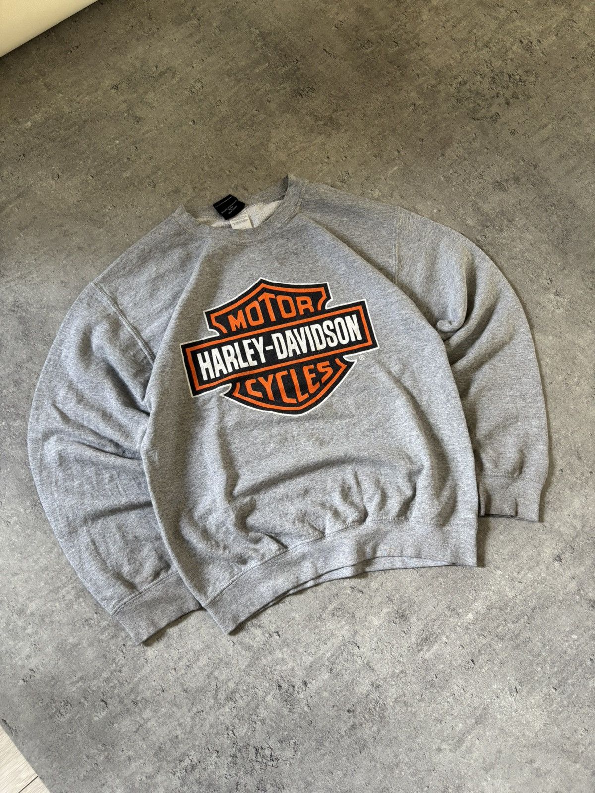 Harley Davidson Vintage Harley-Davidson Double Sided Crewneck Logo Engine Size US S / EU 44-46 / 1 - 2 Thumbnail