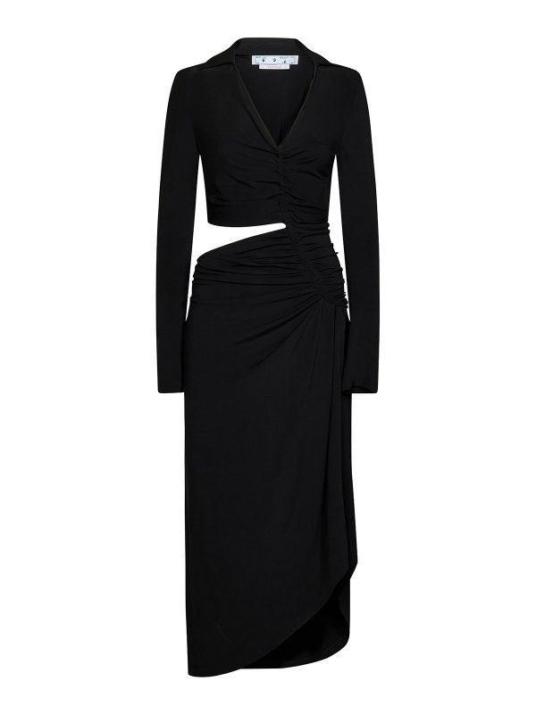 Off-White o1y1125 Maxi Dress in Black Size XS / US 0-2 / IT 36-38 - 1 Thumbnail