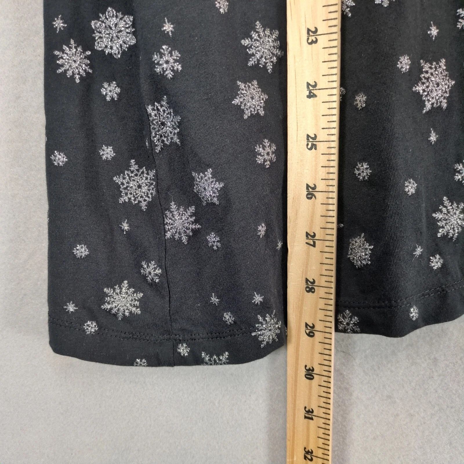 Avenue Avenue Silver Glitter Snowflake Black Turtleneck Top Women's Size XXL / US 16-18 / IT 52-54 - 5 Thumbnail