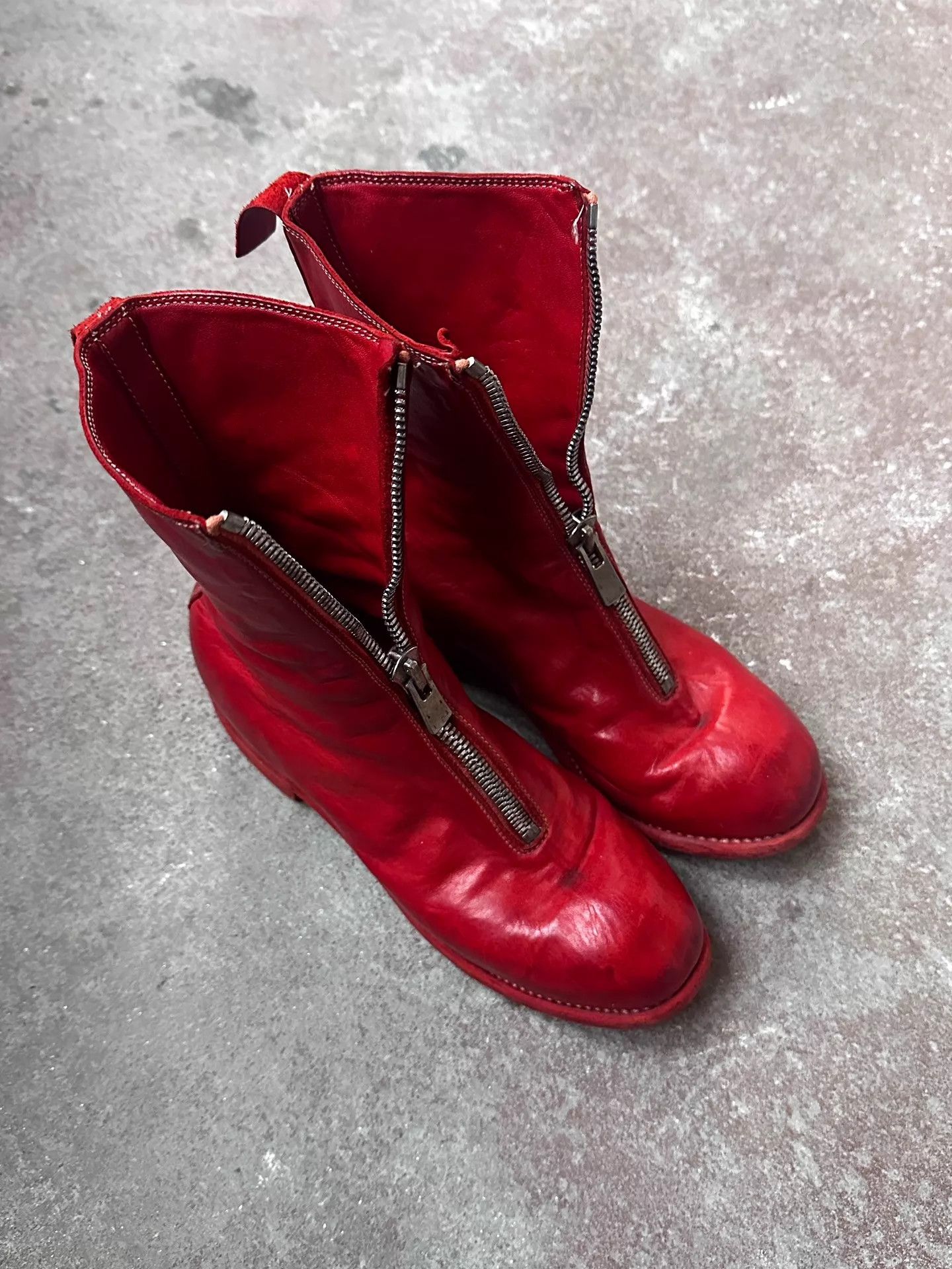 Guidi Guidi PL2 Red Horse Leather Boots Size US 6 / IT 36 - 1 Thumbnail