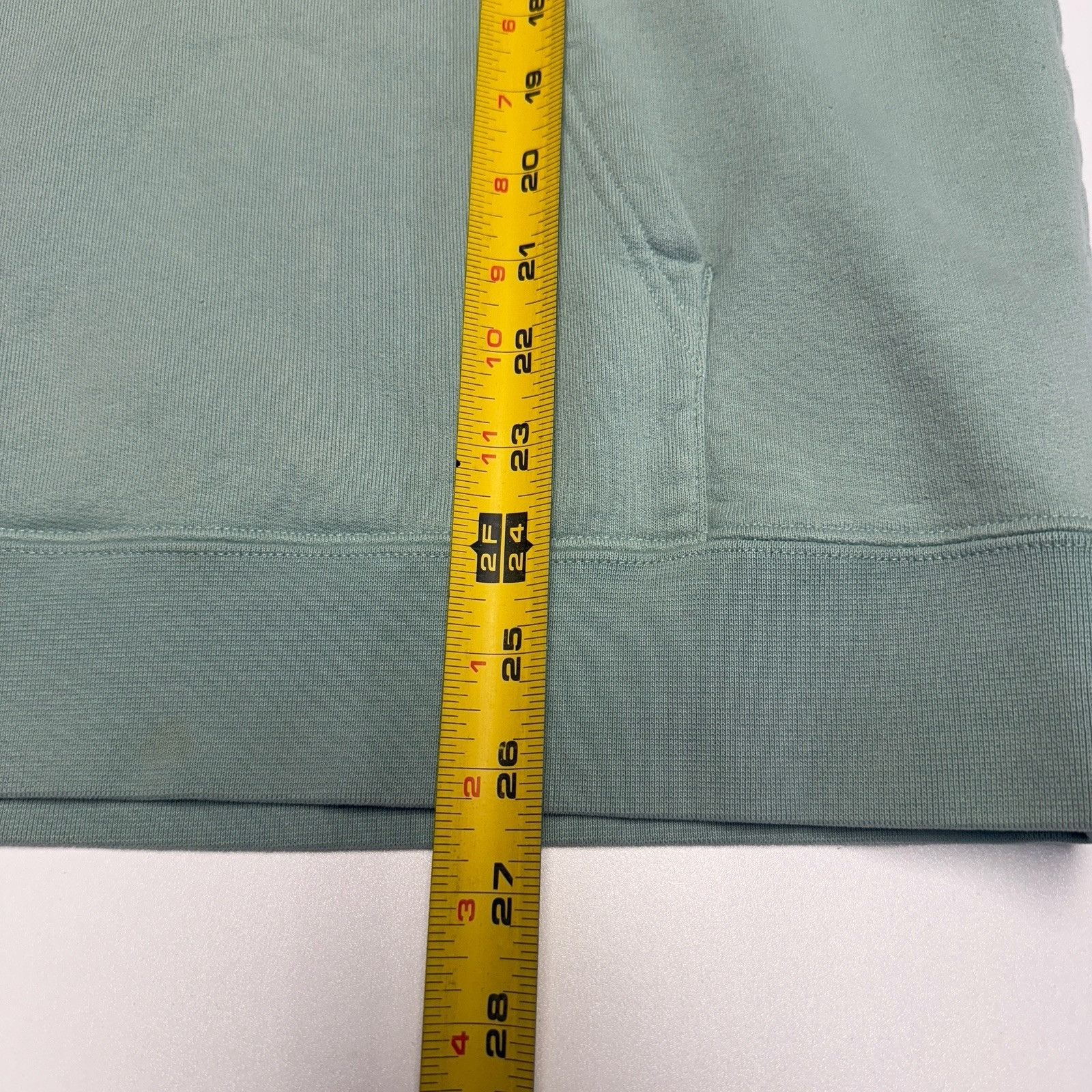 Sandro Sandro Paris Hoodie Sweatshirt Mens Large 23x26.5 Turquoise Size US L / EU 52-54 / 3 - 13 Thumbnail