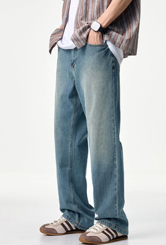Japanese Brand Men's Clanfit Straight Leg Vintage Distressed Jeans Size US 32 / EU 48 - 2 Thumbnail
