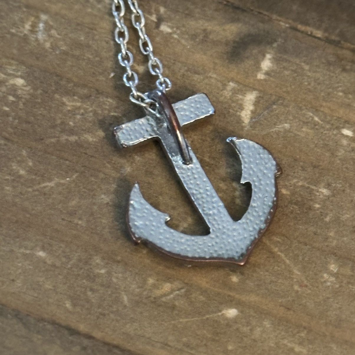Other Silver tone rhinestone anchor pendant necklace Size ONE SIZE - 4 Thumbnail