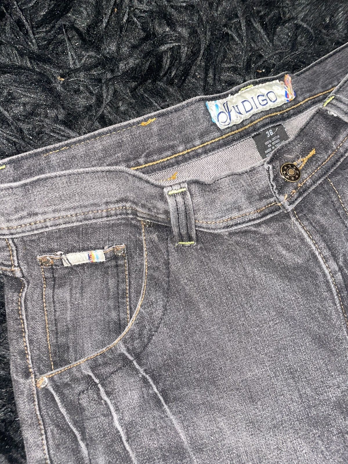 Vintage Vintage Indigo Black Denim Shorts Size US 36 / EU 52 - 5 Thumbnail