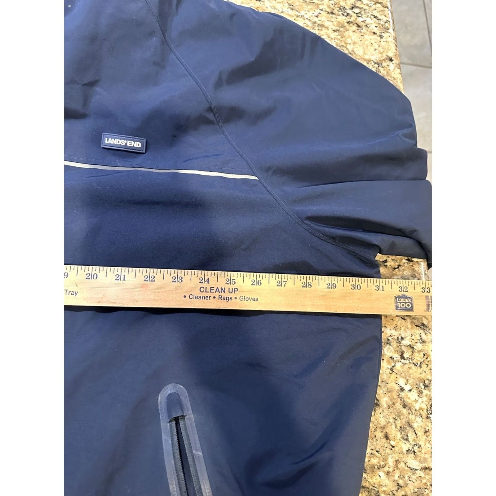 Lands' End Lands' End Jacket Mens Navy Blue Classic Squall Windbreaker Full Zip 2XLT Size US XXL / EU 58 / 5 - 6 Thumbnail