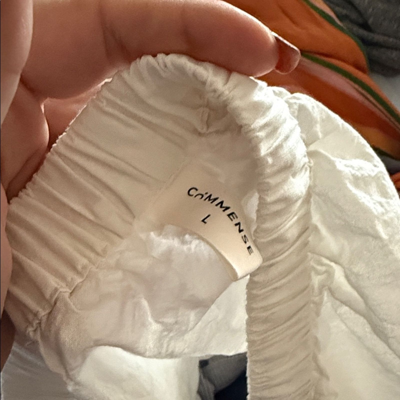 Other COMMENSE white linen drawstring coastal grandma shorts L Size 30" / US 8 / IT 44 - 2 Thumbnail