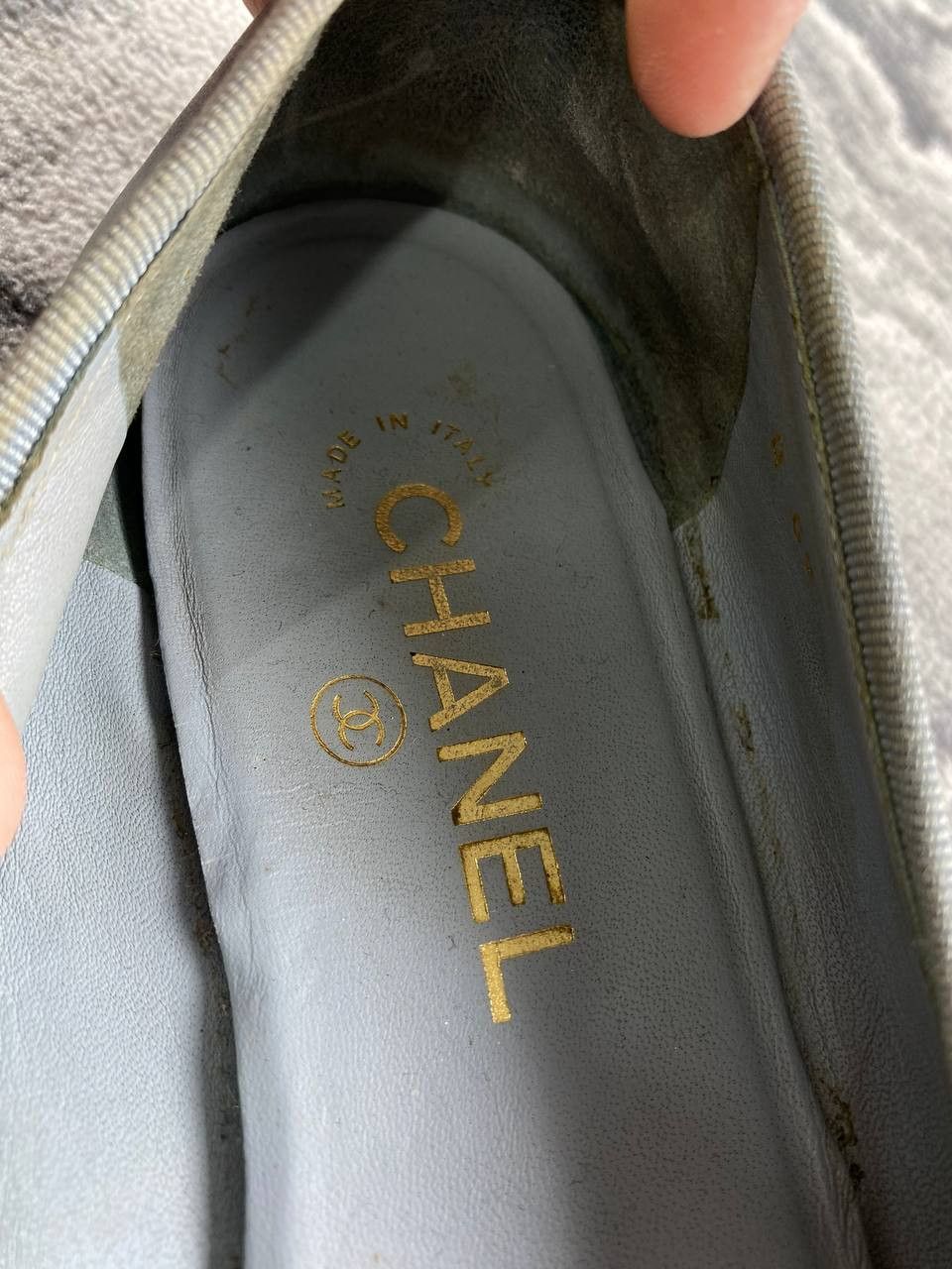 Chanel Chanel Leather Ballet Flats Women 38 Blue Size US 8 / IT 38 - 19 Thumbnail