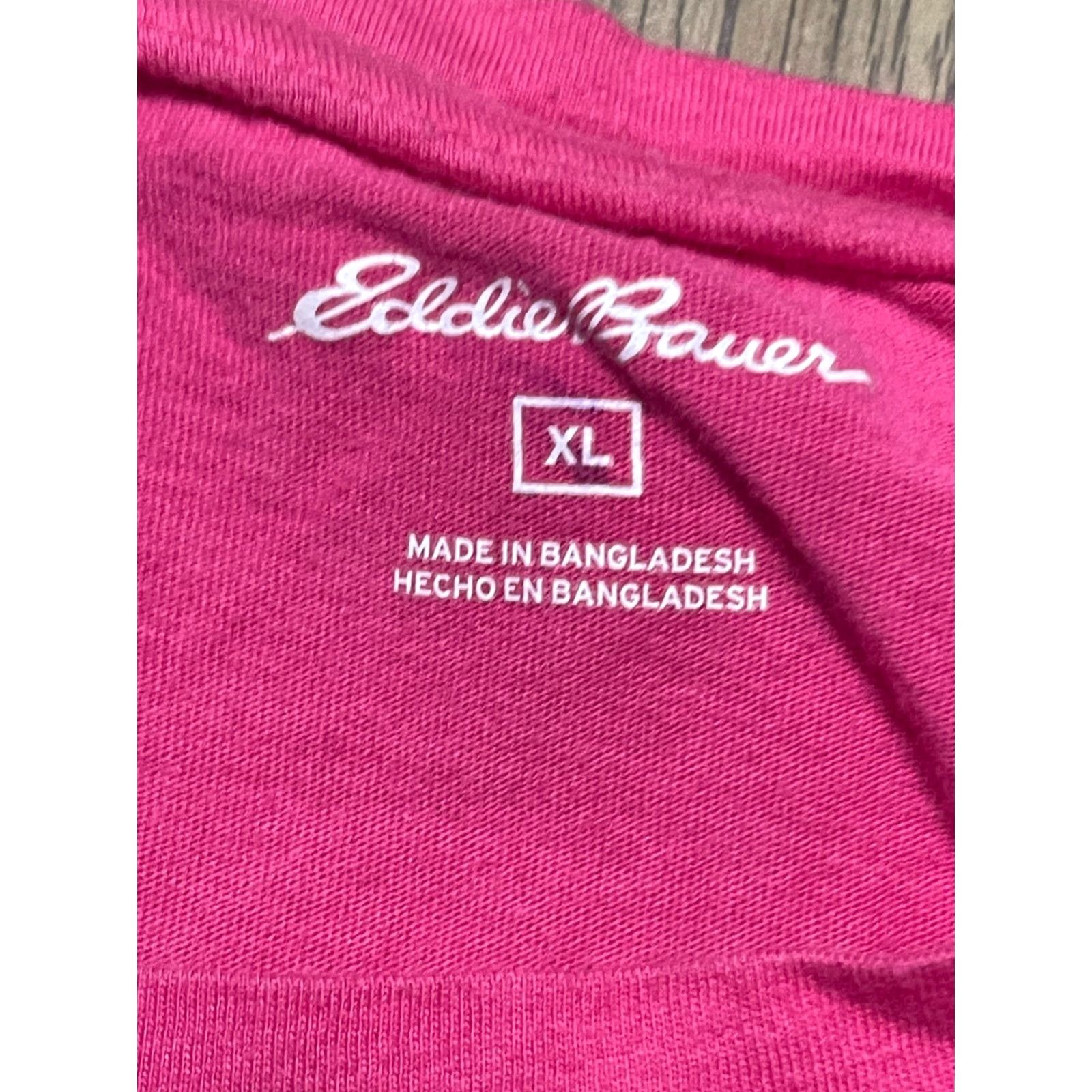 Eddie Bauer Eddie Bauer Shirt Women's Size XL Pink Short Sleeve Size XL / US 12-14 / IT 48-50 - 5 Thumbnail
