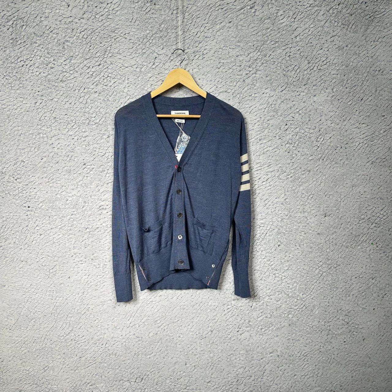 Thom Browne thom browne spring autumn v-neck cardigan Size US S / EU 44-46 / 1 - 1 Thumbnail