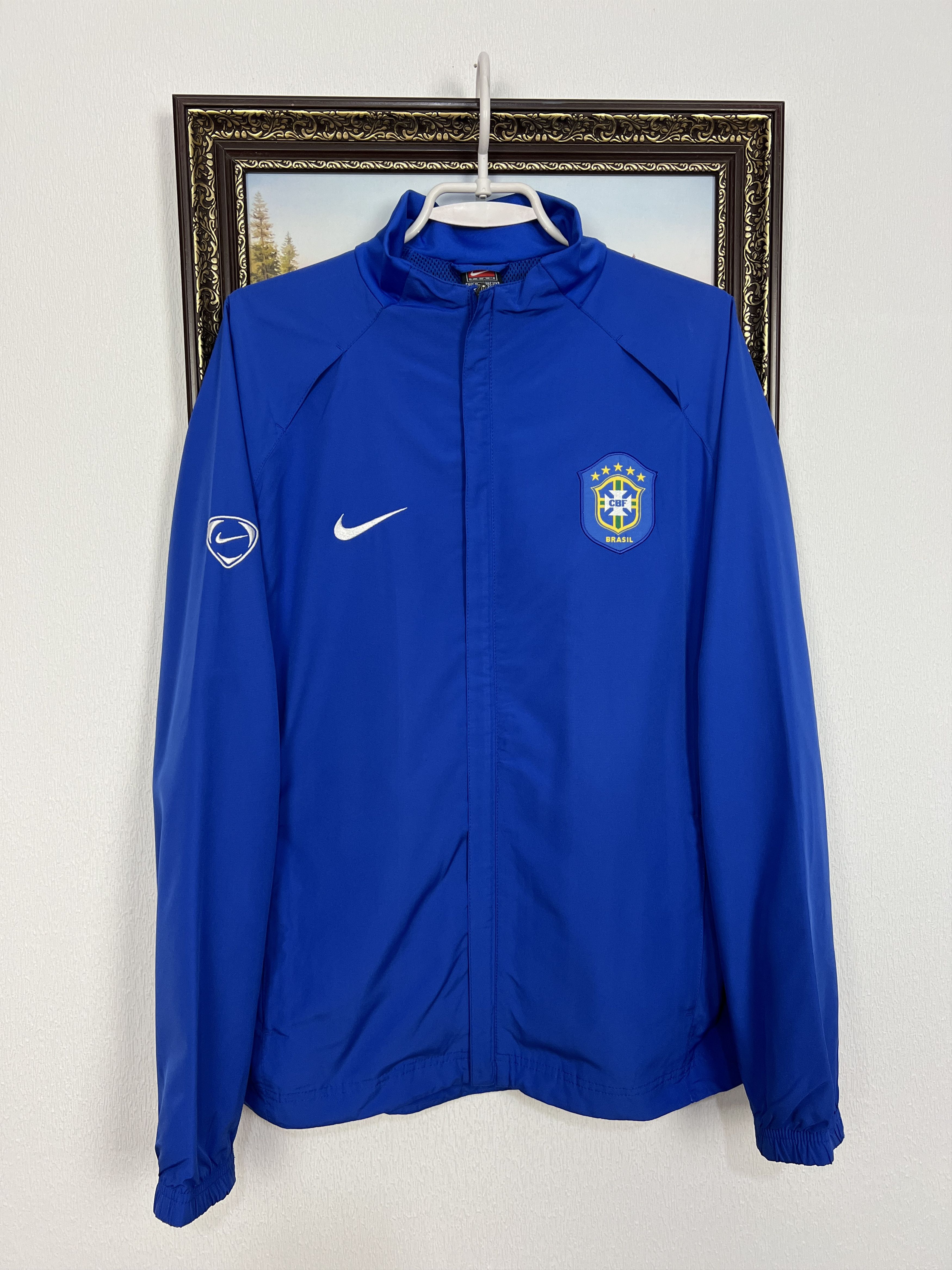Nike Brazil Football National Team Jacket Soccer Track Top Size US M / EU 48-50 / 2 - 1 Thumbnail