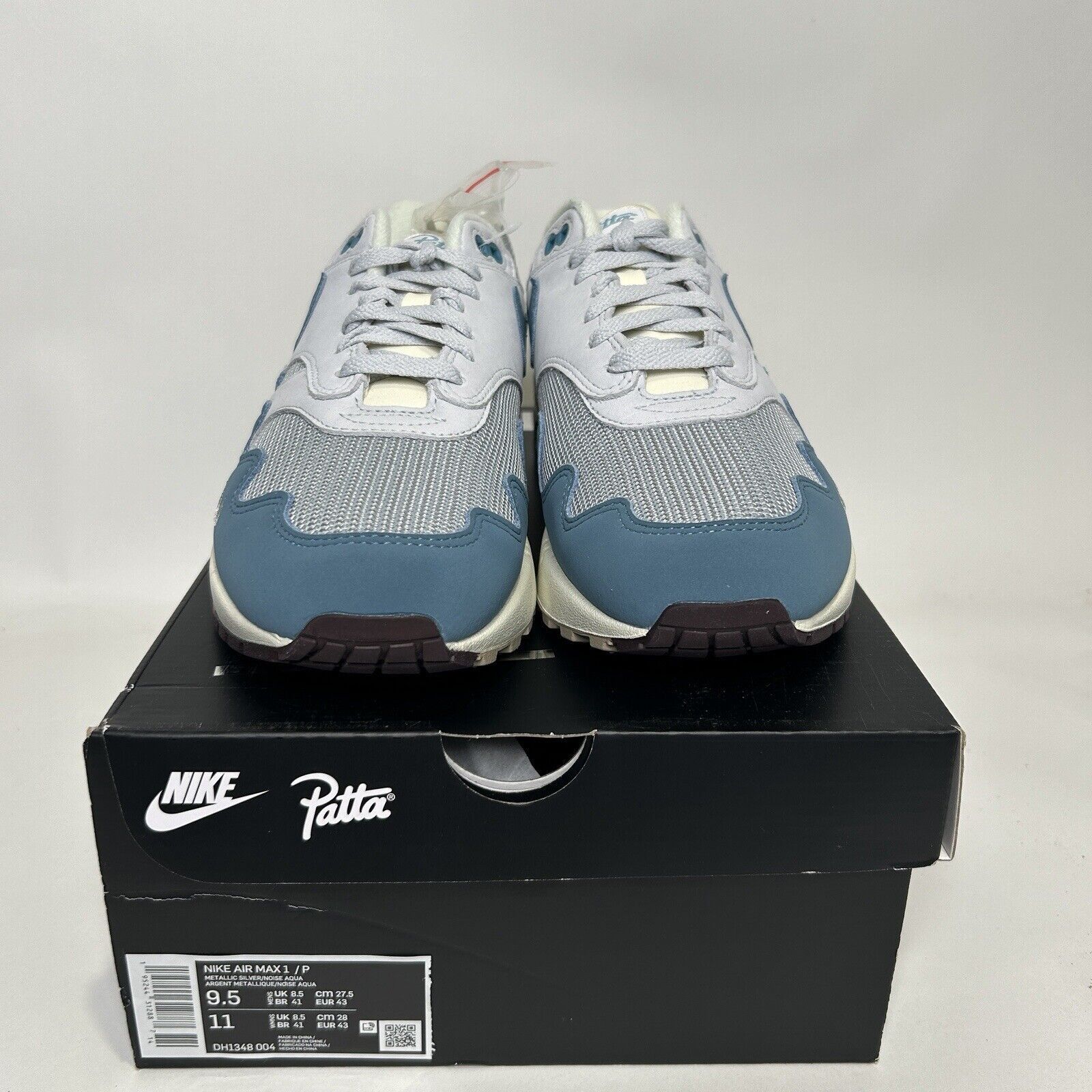 Nike Nike x Patta Air Max 1 “Noise Aqua” With Bracelet 2024 Size US 9.5 / EU 42-43 - 2 Thumbnail