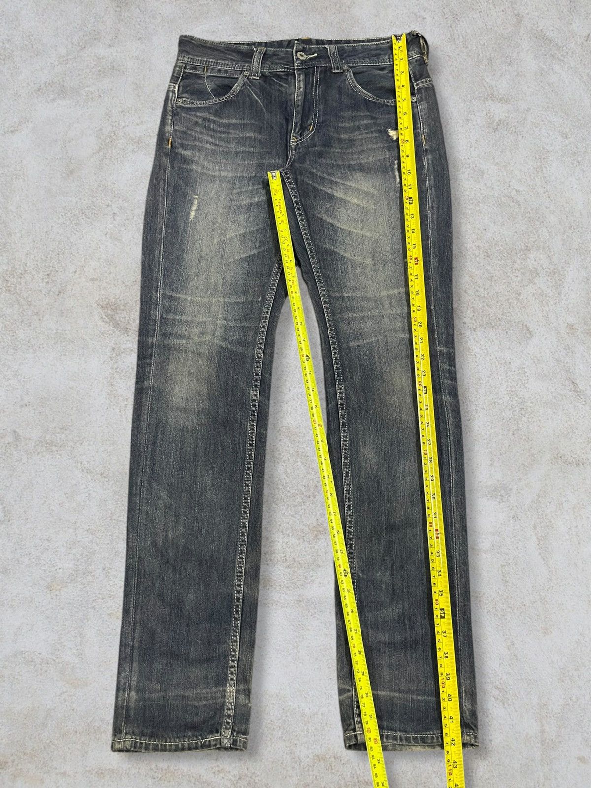 Kapital Japanese Y2K Heart Market Buckle Back Love Embroidery Jeans Size 30" / US 8 / IT 44 - 14 Thumbnail