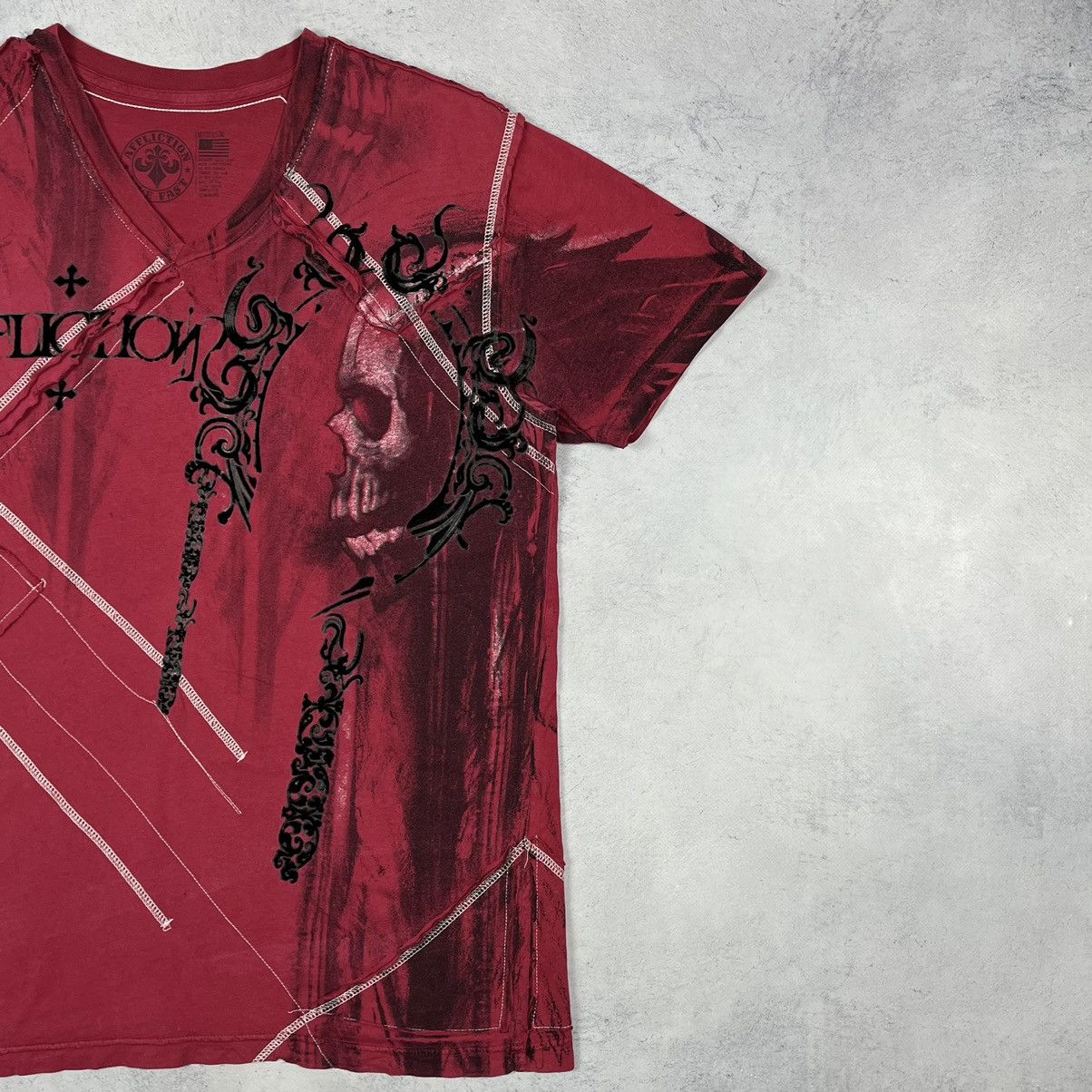 Affliction Vintage Affliction Skulls y2k crazy T shirt 00’s Size US M / EU 48-50 / 2 - 3 Thumbnail