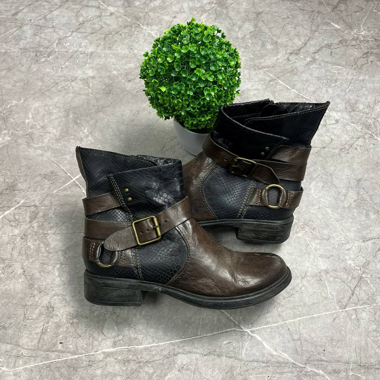 Japanese Brand Vintage AS.98 AirStep Style Acnle Leaher Biker Italian Boots Size US 8 / EU 41 - 4 Thumbnail