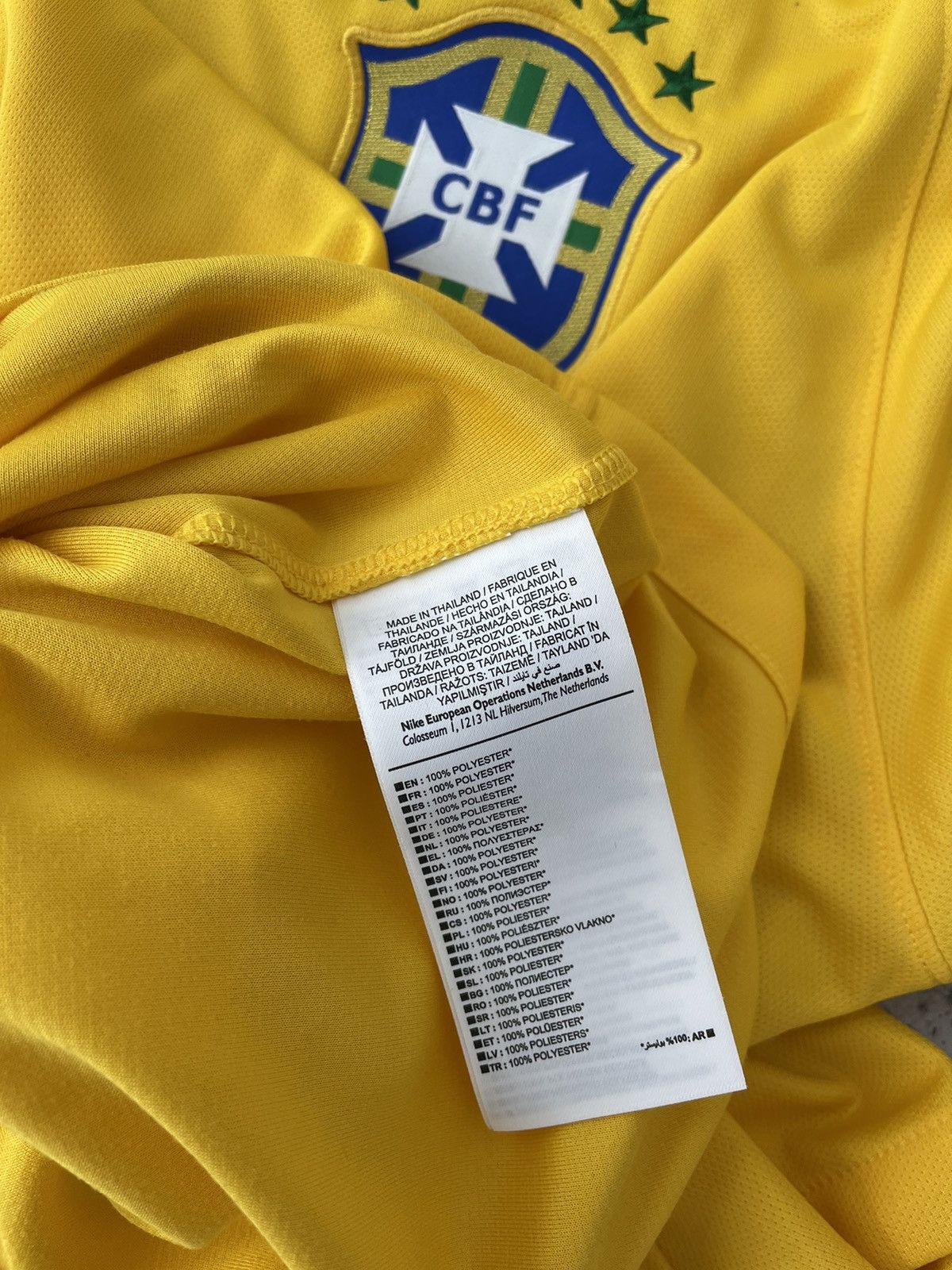 Nike Brazil 🇧🇷 2014 Home Nike Jersey Size US XXL / EU 58 / 5 - 7 Thumbnail