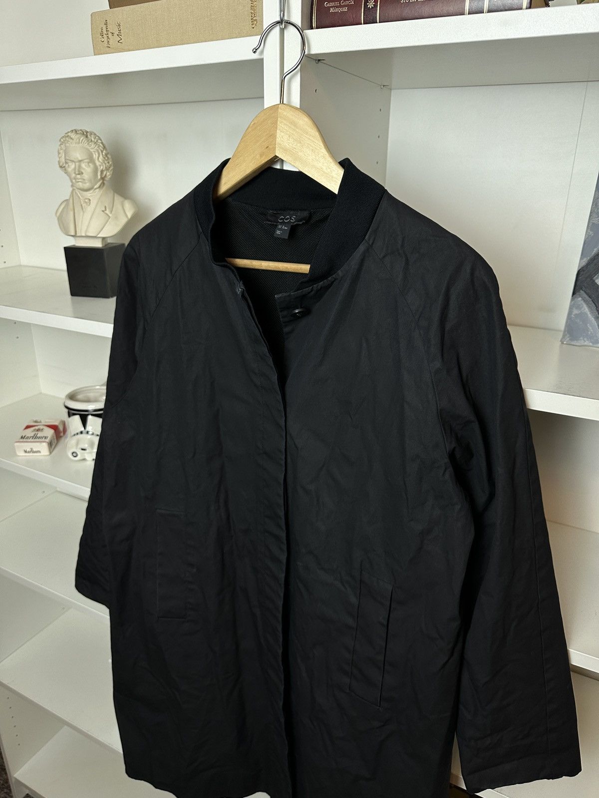 Cos Cos long navy boxy trench coat Size M / US 6-8 / IT 42-44 - 2 Thumbnail