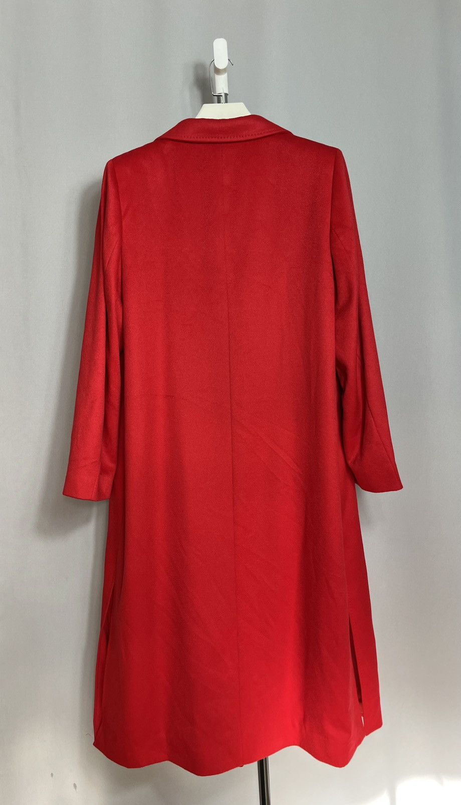 Johnstons Of Elgin Johnstons of Elgin Women's Red 100% Cashmere Coat Long Size XXL / US 16-18 / IT 52-54 - 7 Thumbnail