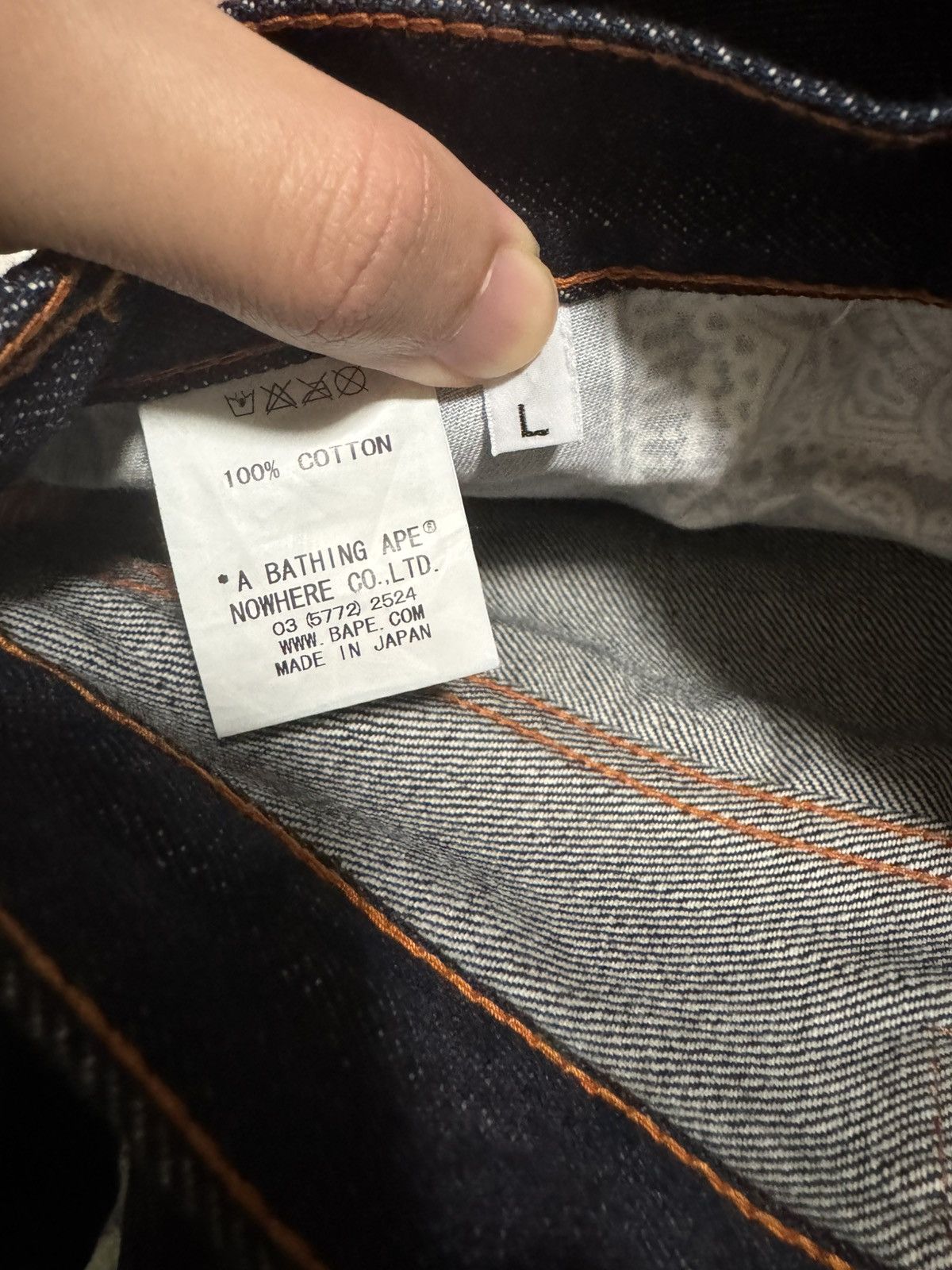 Bape Bape Selvedge Indigo Denim Size US 36 / EU 52 - 8 Thumbnail