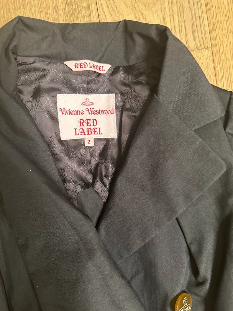 Vivienne Westwood Vivienne Westwood size2 A black trench coat with red markin Size XS / US 0-2 / IT 36-38 - 7 Thumbnail
