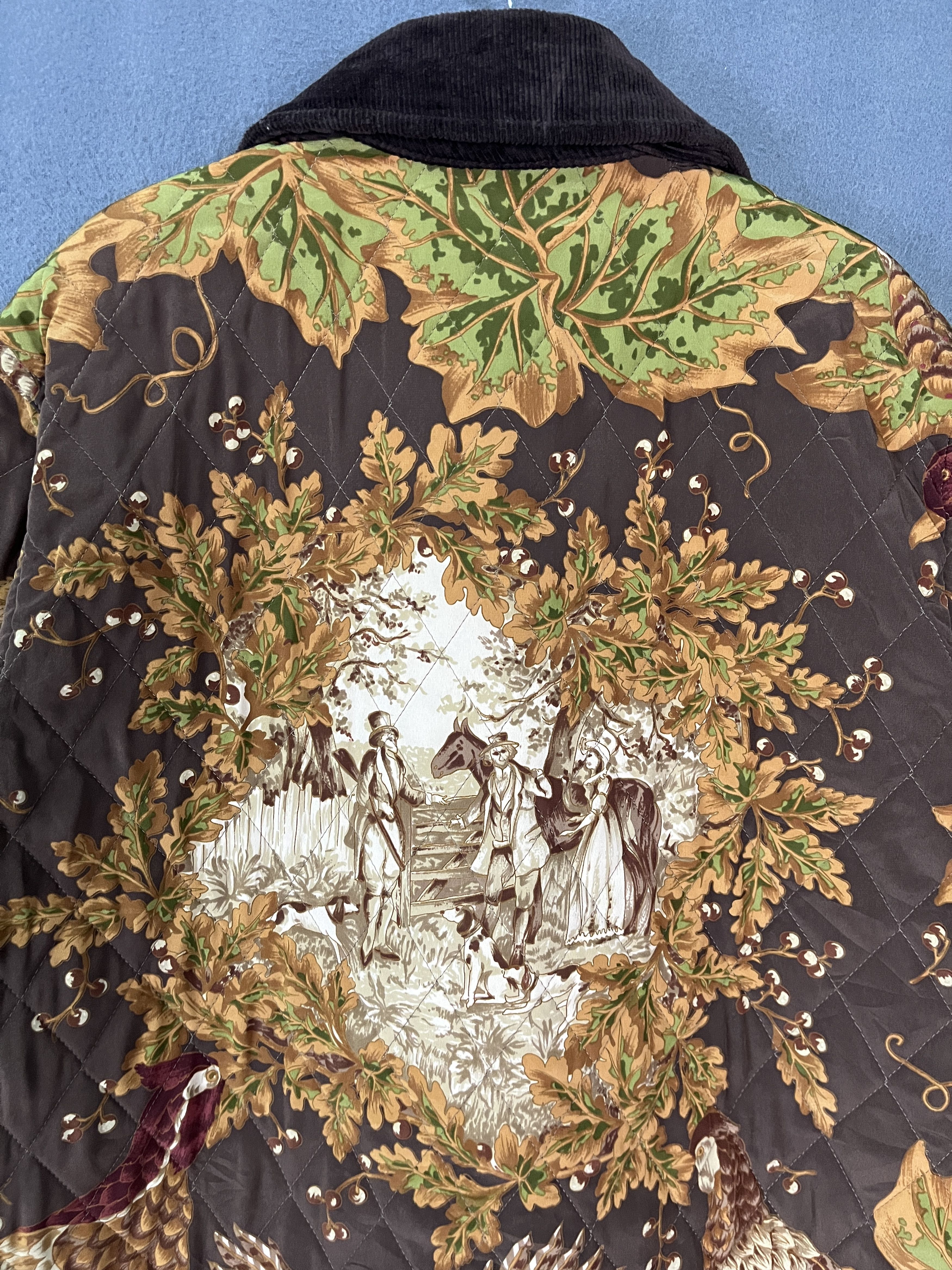 Japanese Brand Artwork of Noble American with Nature AOP Quilted Jacket Size US M / EU 48-50 / 2 - 9 Thumbnail