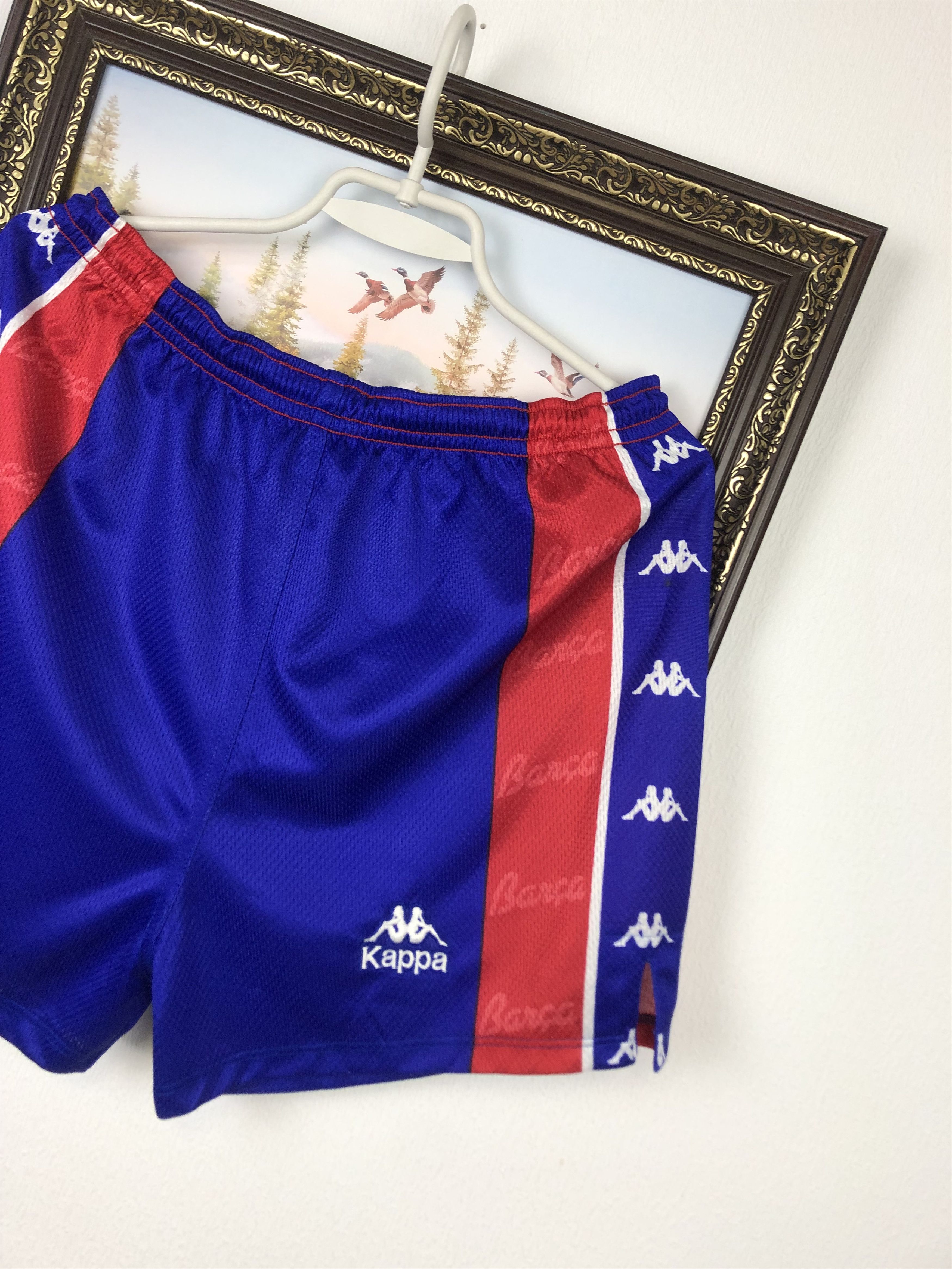 Kappa Vintage Kappa FC Barcelona Football Shorts Soccer Blue S/M Size US 32 / EU 48 - 2 Thumbnail