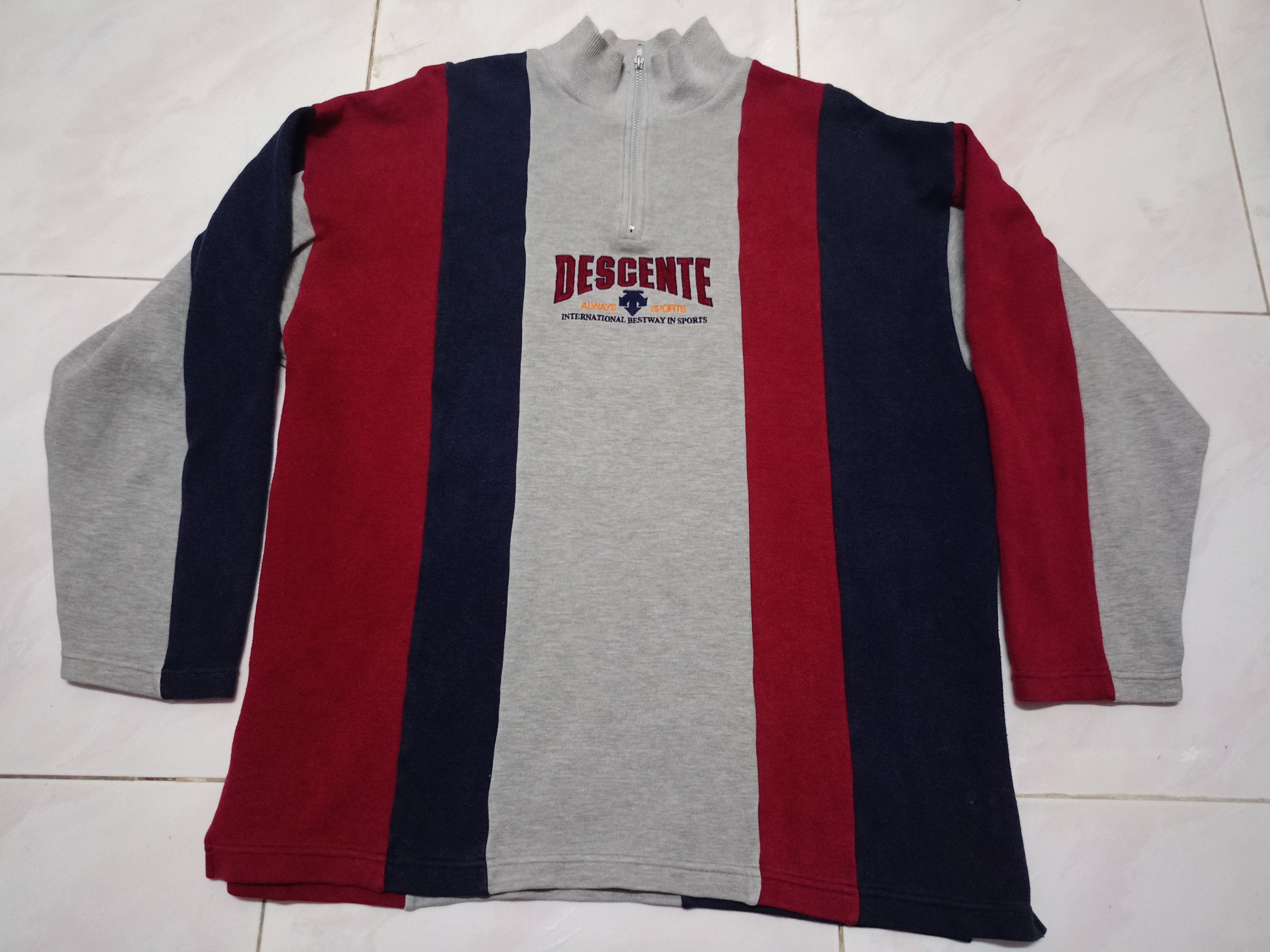 Descente × Japanese Brand × Vintage Descente half zip X vintage Japan Size US L / EU 52-54 / 3 - 1 Thumbnail