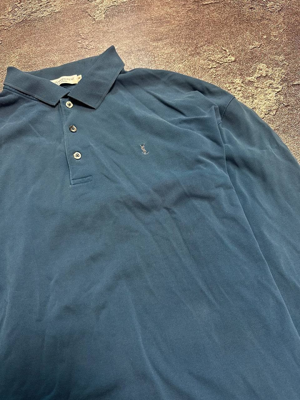 Vintage × Yves Saint Laurent Vintage Yves Saint Laurent YSL Rugby Longsleeve Polo Shirt Size US XL / EU 56 / 4 - 4 Thumbnail