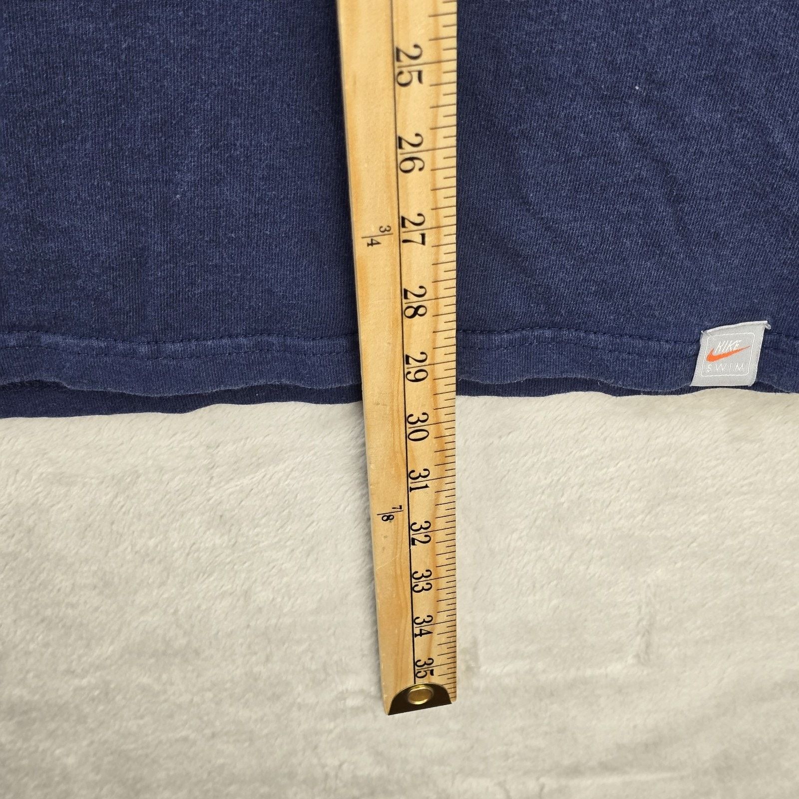 Nike Vintage Nike Swim Logo Shirt Mens XL Blue Center Swoosh Y2K Size US XL / EU 56 / 4 - 9 Thumbnail
