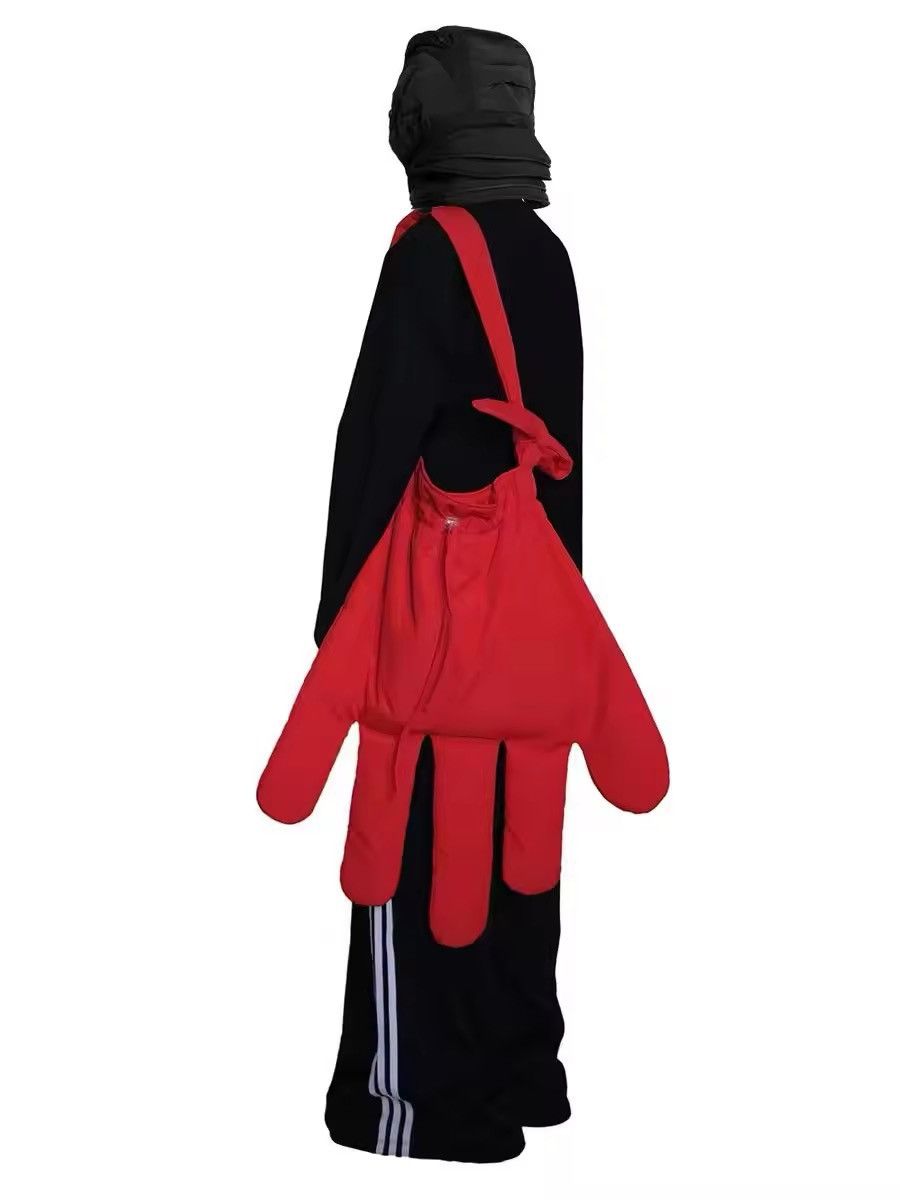Y2K Shoulder Korean Nylon Personality Crossbody Bag in Red, Men's