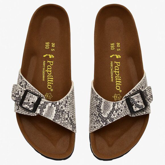 Birkenstock Papillio by Birkenstock Snake Print Slide Sandals Size 39 Size US 9 / IT 39 - 1 Thumbnail