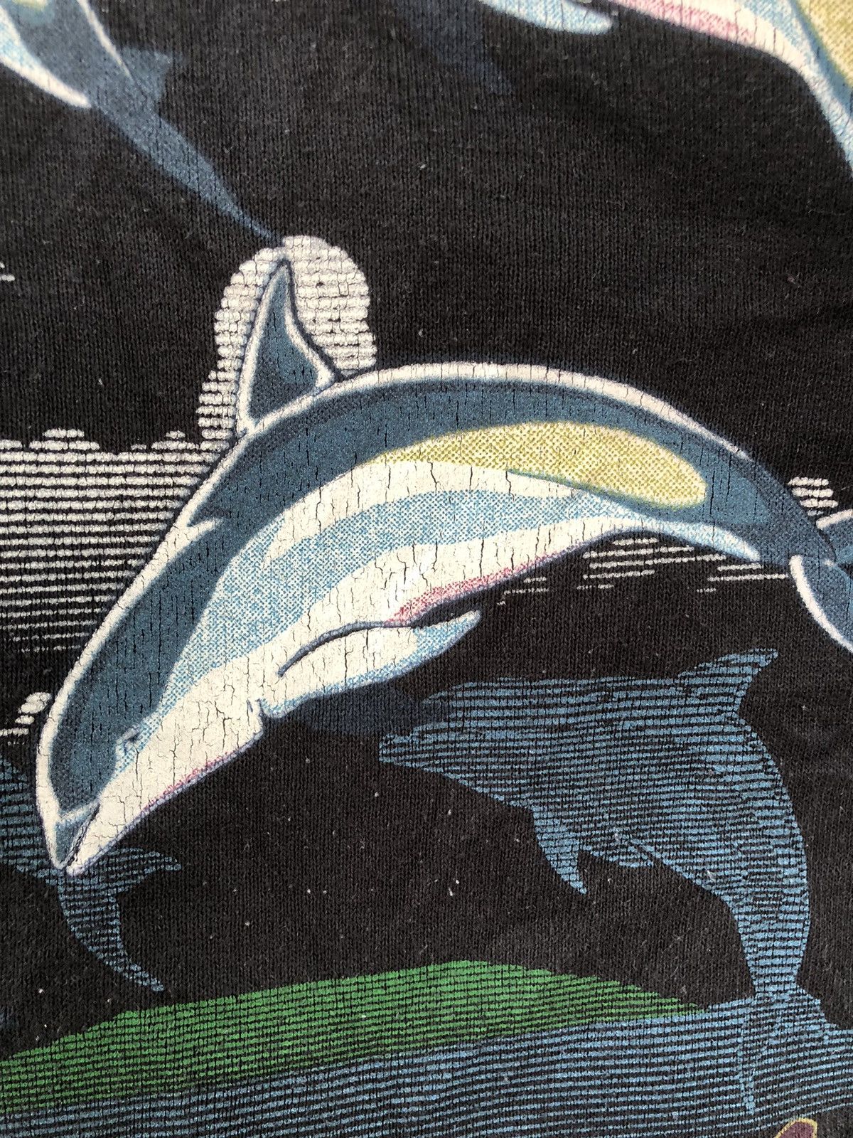 Japanese Brand × Vintage 💥Vintage 90s💥Myrtle Beach Dolphins Mirror Printed Sweatshirt Size US XL / EU 56 / 4 - 13 Thumbnail