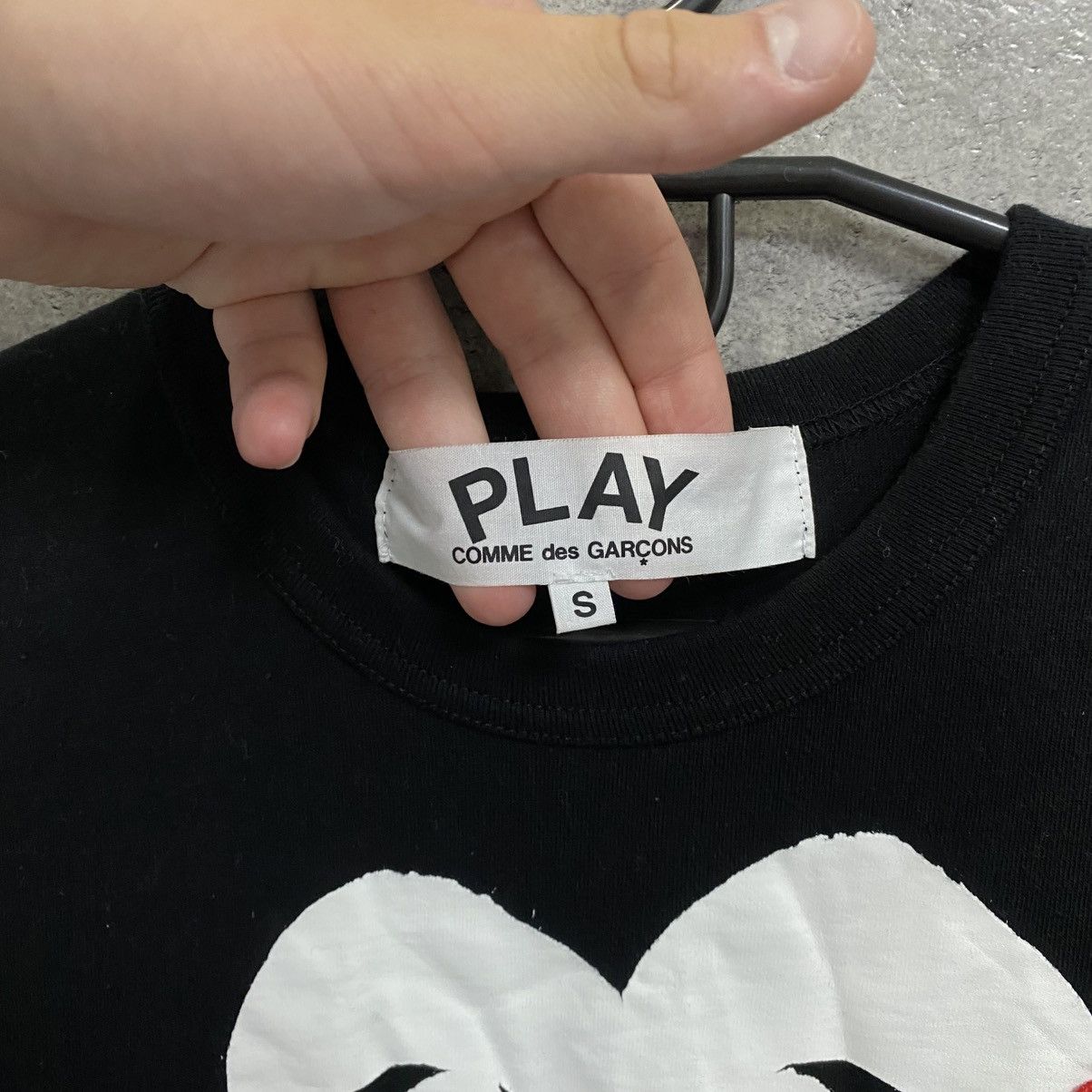Comme des Garcons Rare Comme Des Garcons Play T-Shirt Black CDG Double Heart Size US S / EU 44-46 / 1 - 7 Thumbnail