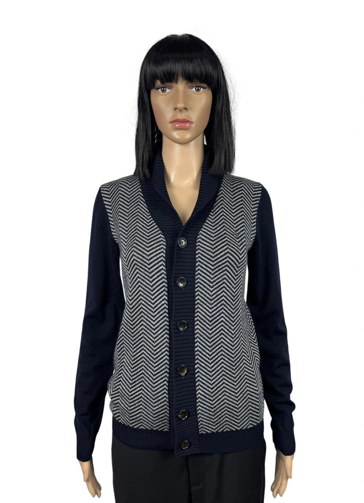 Gucci Gucci Wool Cardigan Herringbone 12 Anni Womens S Size S / US 4 / IT 40 - 1 Thumbnail