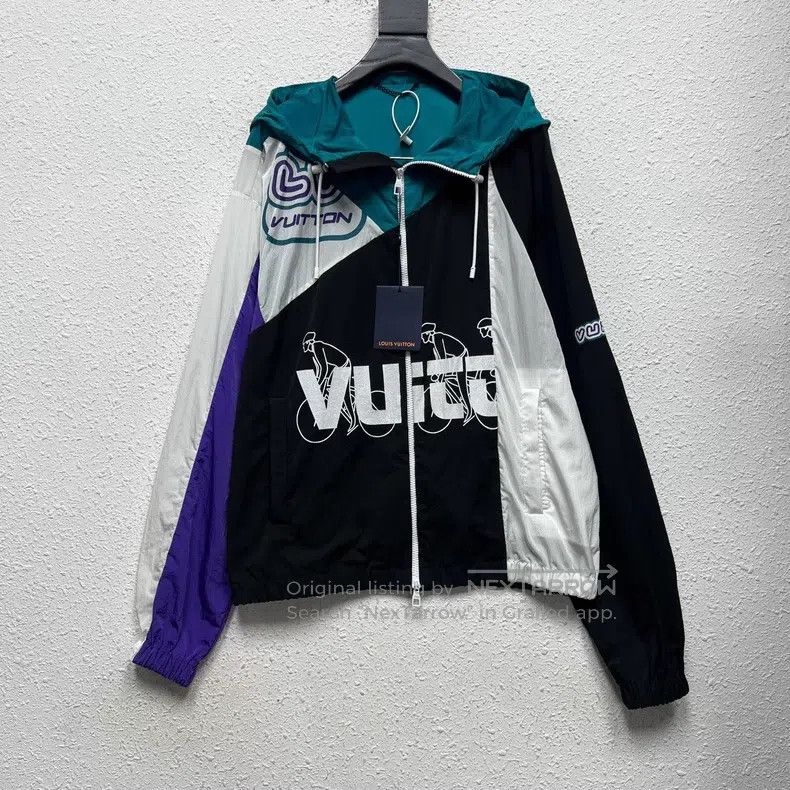 Louis Vuitton Louis Vuitton FW22 monogram logo print color-block zip-up Size US M / EU 48-50 / 2 - 1 Thumbnail
