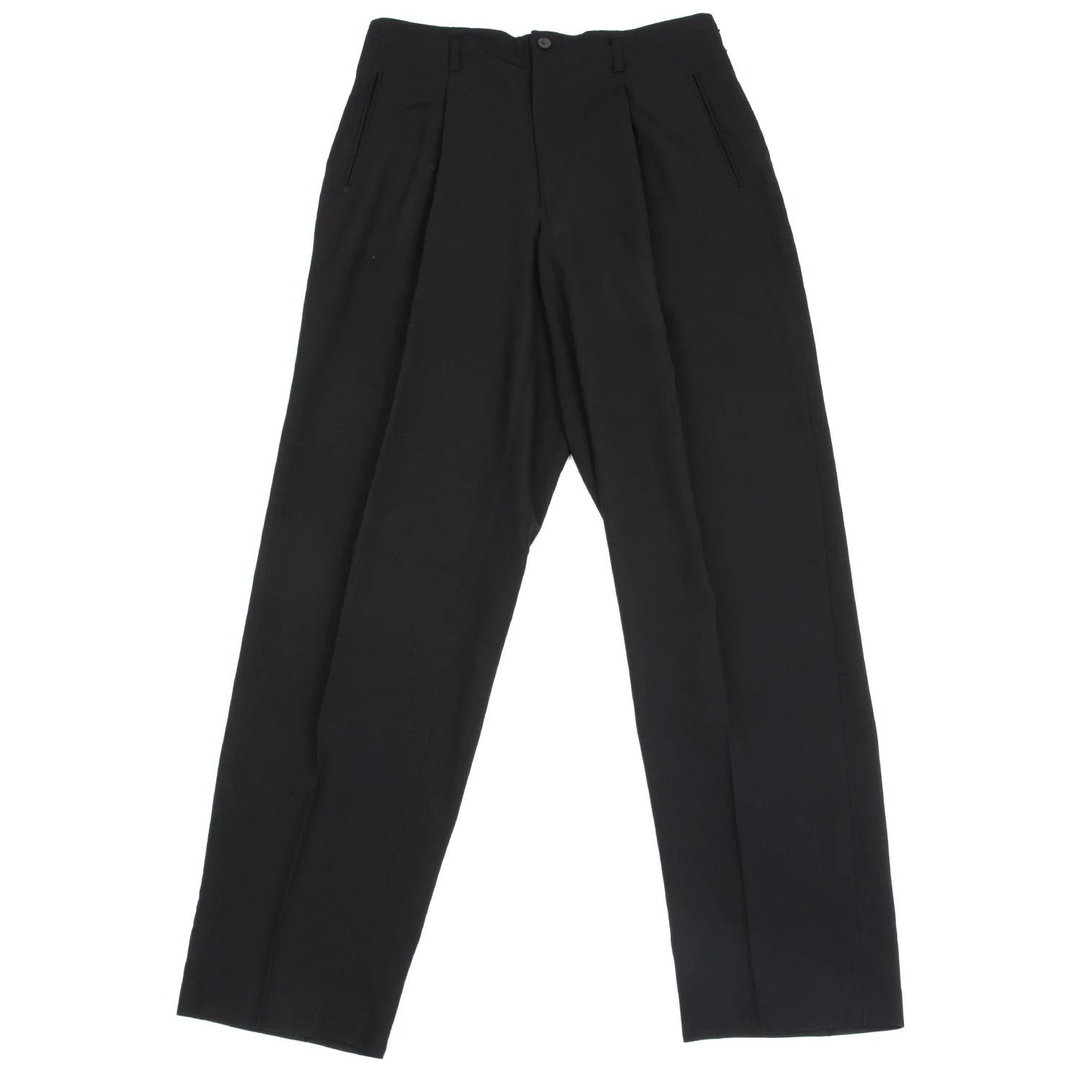 Jean Paul Gaultier Wool Tapered Pants in Black Size 50 Size US 34 / EU 50 - 1 Thumbnail