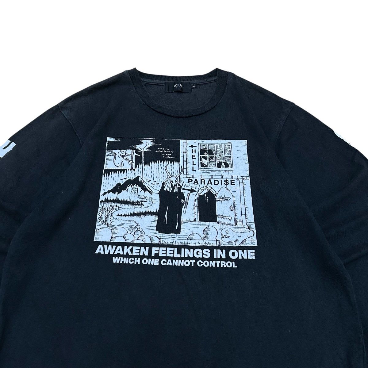 Japanese Brand Vintage Japanese Azul by Moussy Graphic Tshirt Size US M / EU 48-50 / 2 - 3 Thumbnail