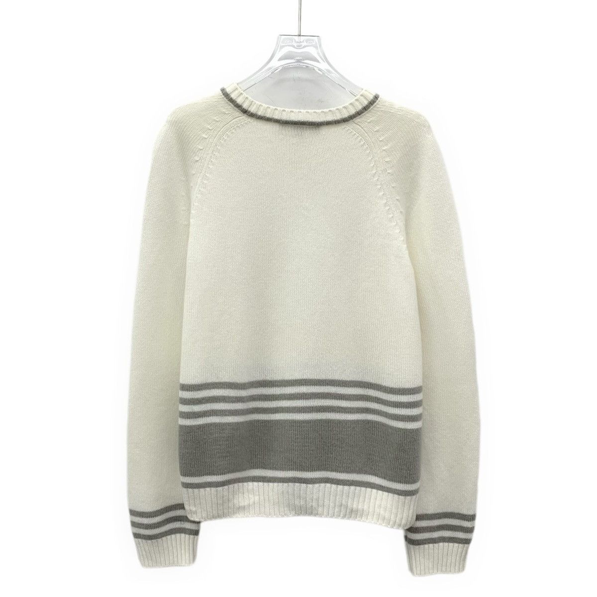 Loro Piana Loro Piana Color Block Cashmere Long Sleeve Knitwear K26WX Size L / US 10 / IT 46 - 2 Thumbnail