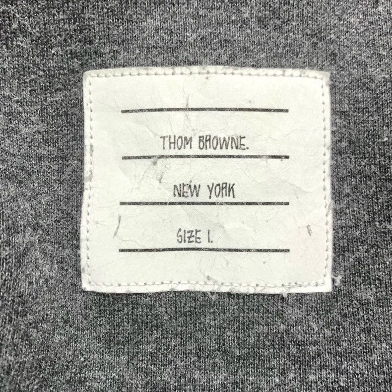 Thom Browne Thom Browne Classic four-bar round-neck long-sleeved sweats Size US S / EU 44-46 / 1 - 5 Thumbnail
