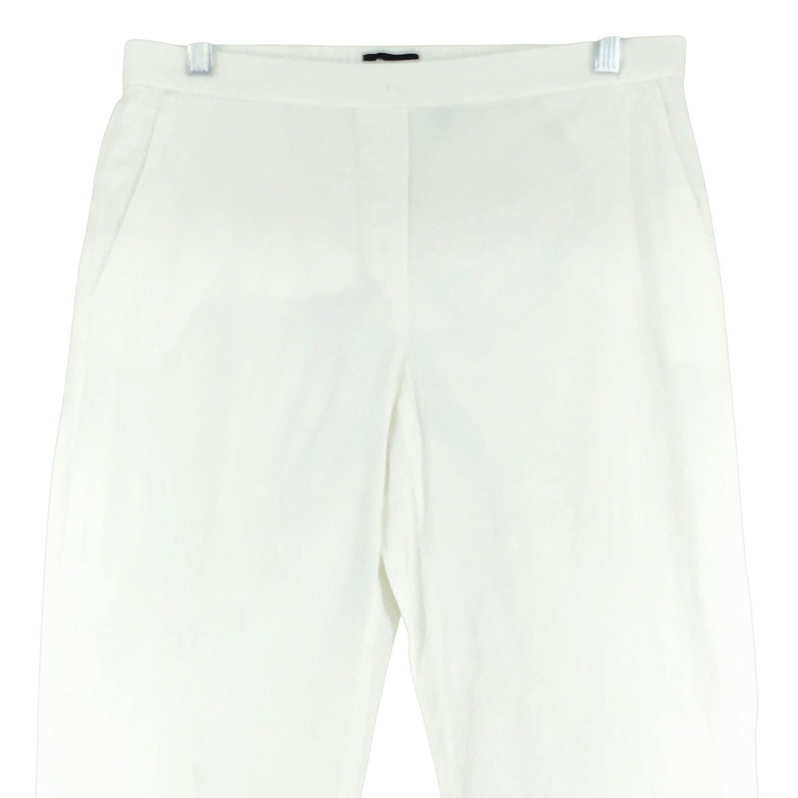 Theory Theory Pants 6 White Linen Blend Ankle Trousers Pockets Size 28" / US 6 / IT 42 - 2 Thumbnail