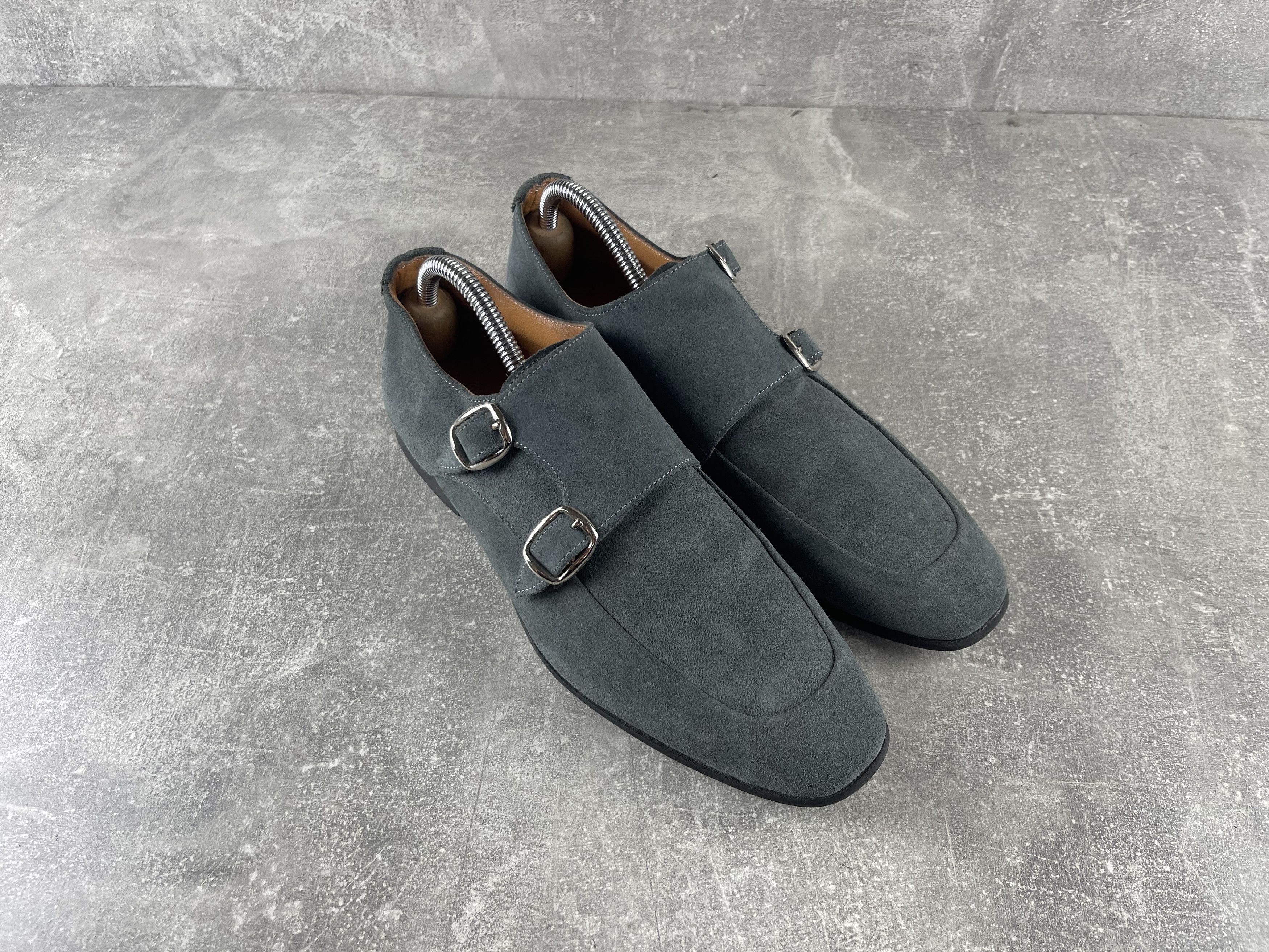 Salvatore Ferragamo Salvatore Ferragamo luxury suede monk strap loafers shoe Size US 8 / IT 38 - 2 Thumbnail