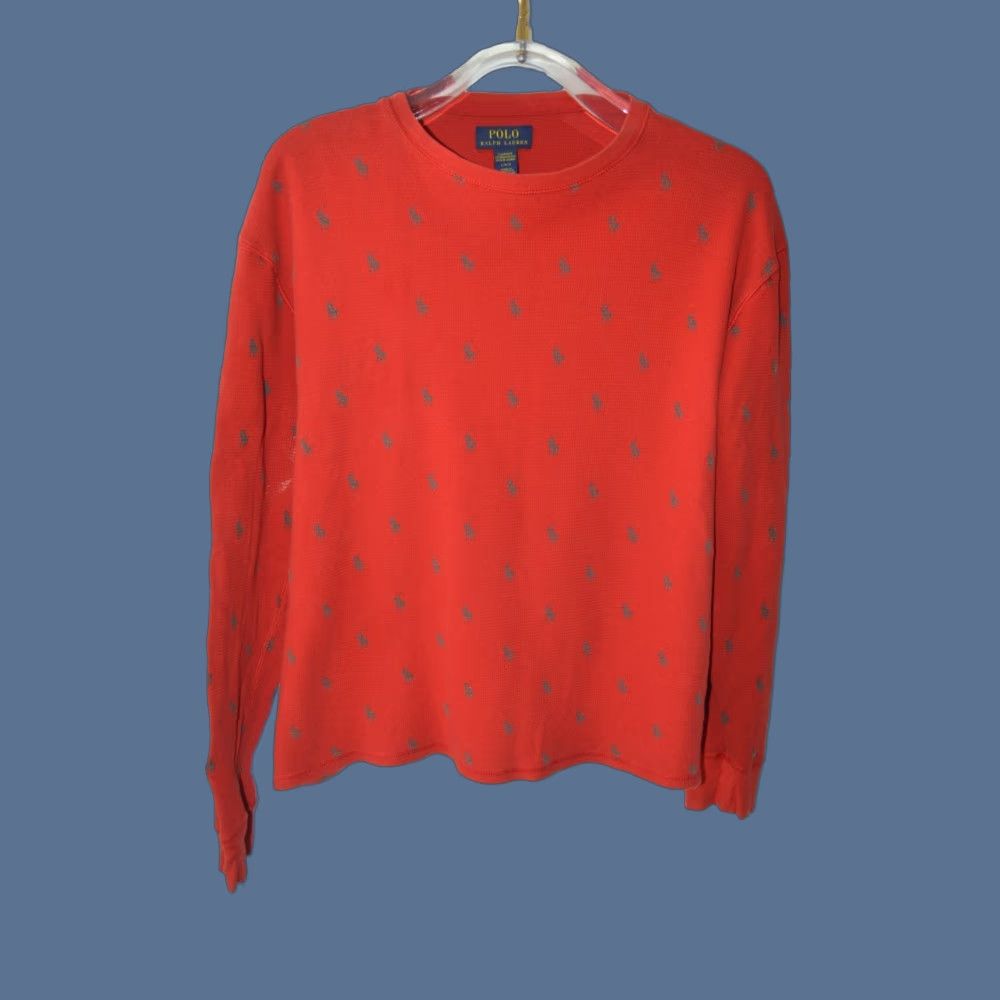 Polo Ralph Lauren Polo Ralph Lauren Sleepwear Red Long Sleeve Thermal Knit Shirt L Mens Size US L / EU 52-54 / 3 - 1 Thumbnail