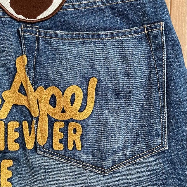 Bape BAPE Champion Embroidered Denim Shorts a bathing ape ★size L Size US 34 / EU 50 - 5 Thumbnail