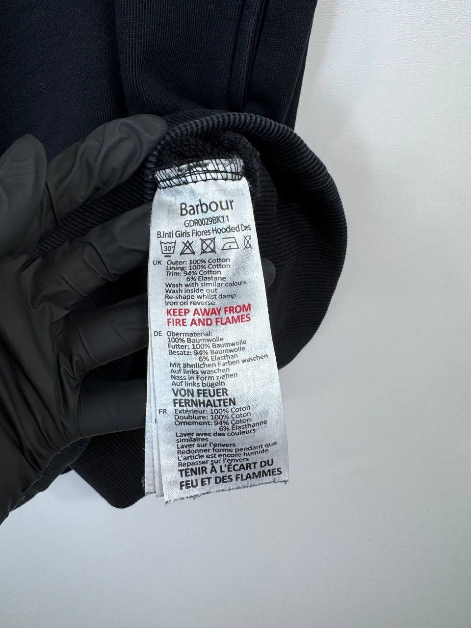 Barbour Barbour International Womens Hoodie Dress Black Logo Size L Size L / US 10 / IT 46 - 5 Thumbnail