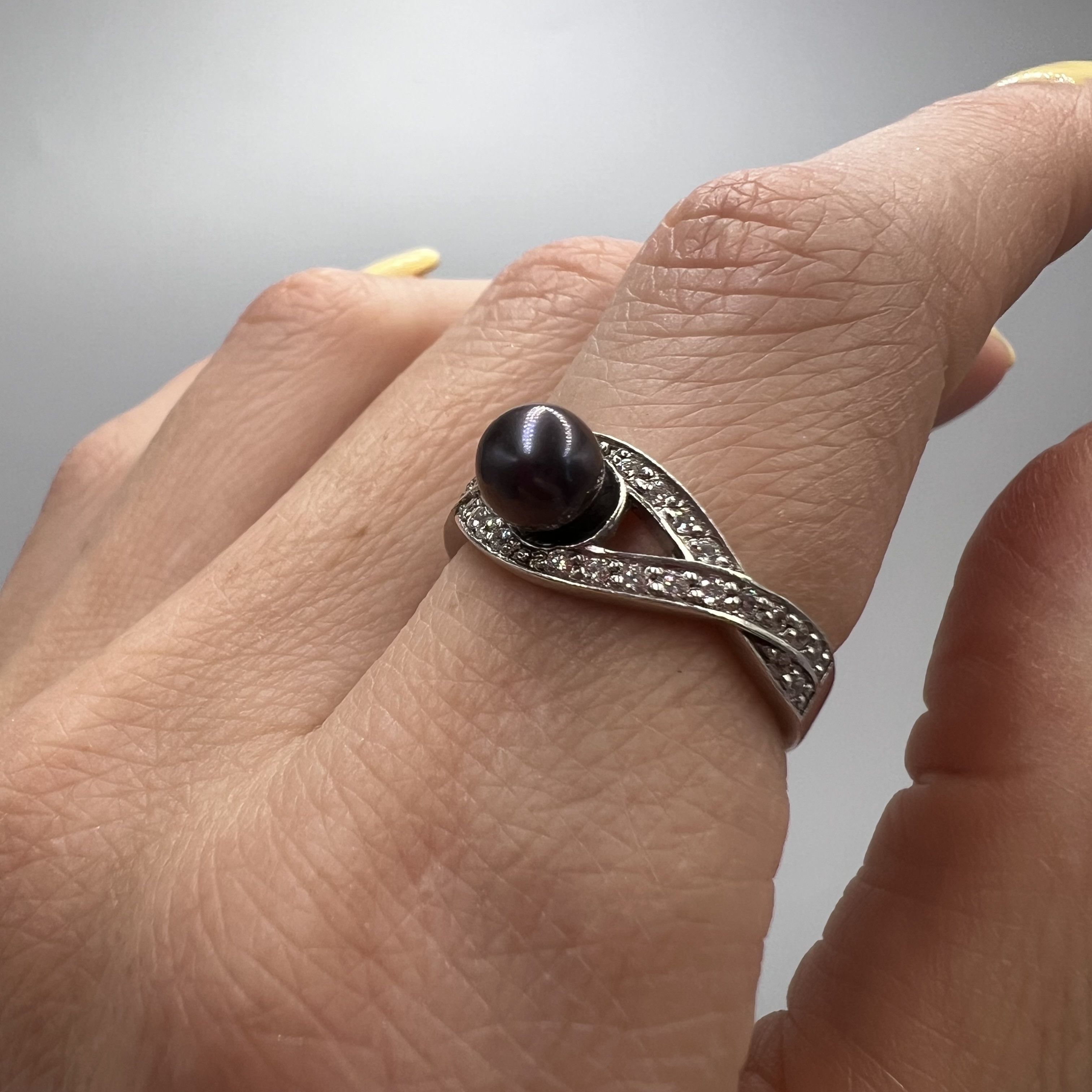 Sterling Silver Vintage USSR Ring Sterling Silver 925 Stone Jewelry 7US Size ONE SIZE - 3 Thumbnail