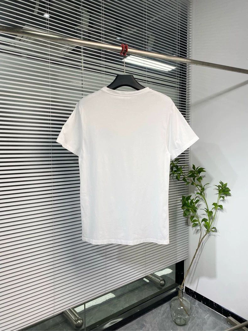 Loewe LOEWE Short sleeve T-shirt with embroidered logo in white Size S / US 4 / IT 40 - 2 Thumbnail